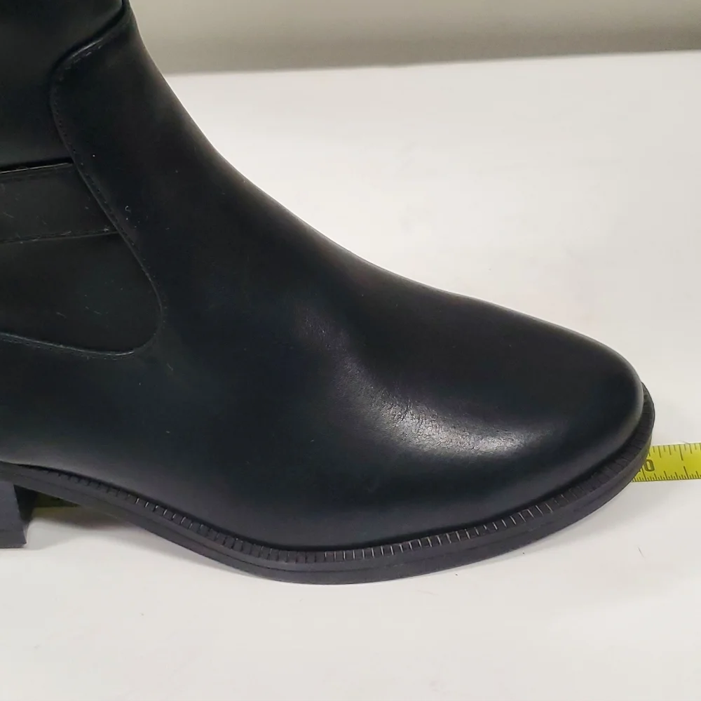 Toetos‎ Womens Black Riding Boots Size 7.5 adjustable with New without box